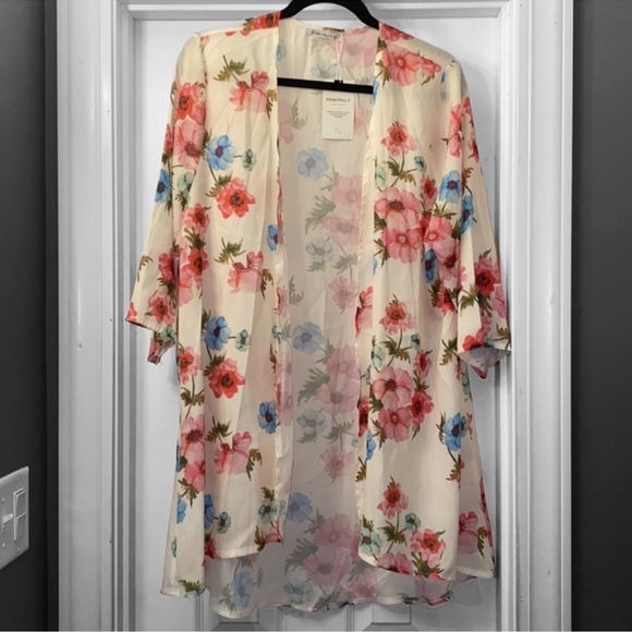 New! Pink Milly | Floral Kimono - Picture 1 of 3